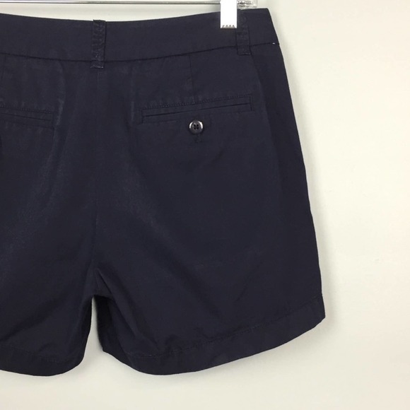 J. Crew Factory 100% cotton Chino Broken-In Style Navy Blue Shorts Womens Size 2 - Picture 7 of 12